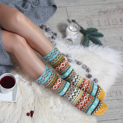 Socks for Women - Stocking Stuffers Gifts for Women - Warm Thick Soft Wool Cozy Crew Socks Christmas Gifts for Woman