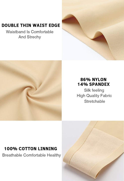 Womens Underwear Thongs Low Rise Seamless Thong Stretch Invisible Bikini Thongs Panties Multipack