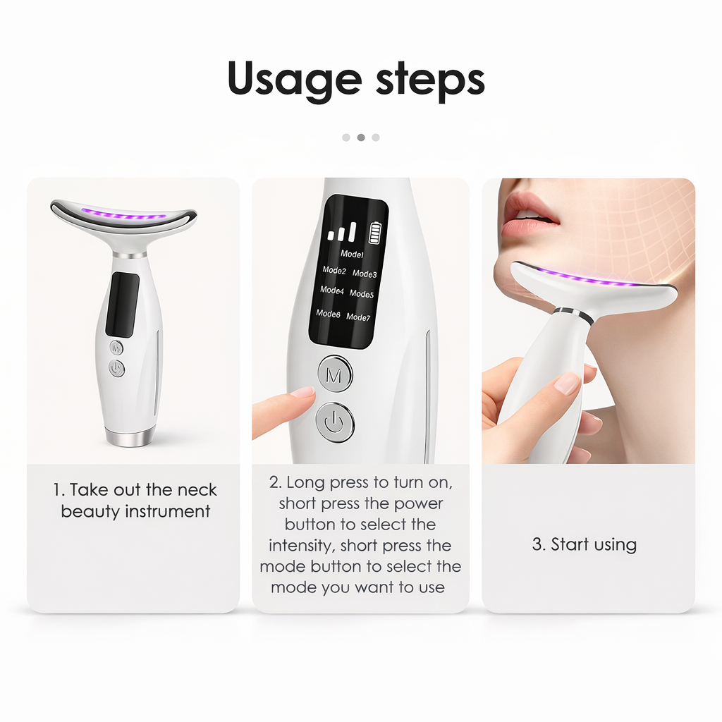 WonderGlow™ LED Face & Neck Lifting Massager