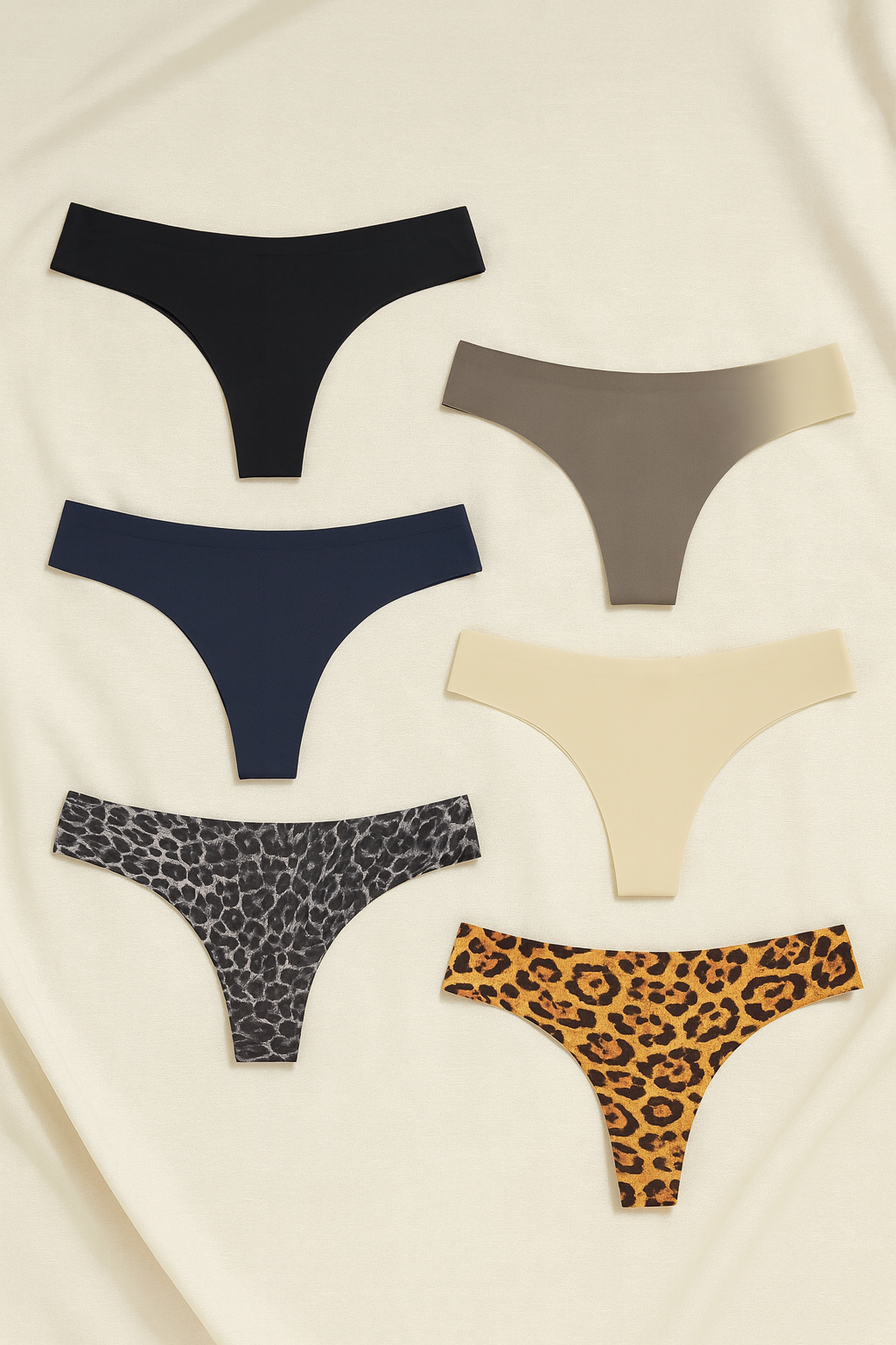 🔥 Women’s Seamless Thong Underwear Multipack